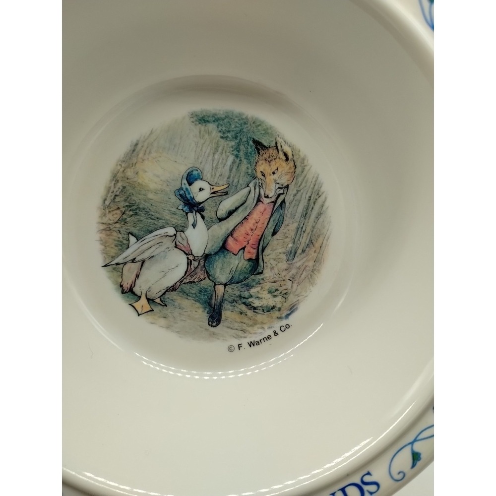 Vintage Eden Melamine Peter Rabbit And Friends Divided Plate & Bowl Child's - Picture 3 of 9